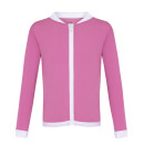 zip up rashie in pink fabric