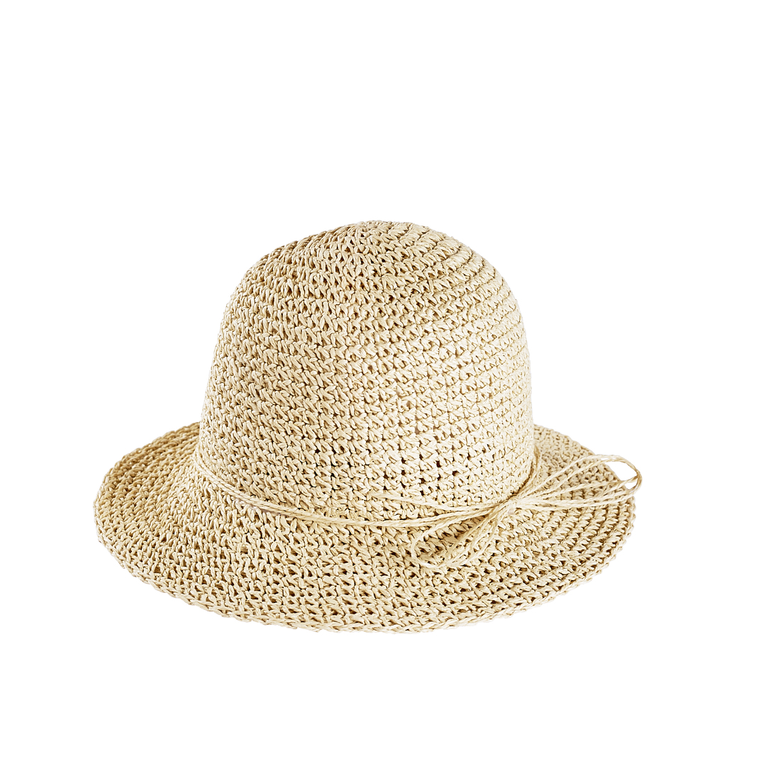 Acorn 'Poet' Crochet Straw Hat - The Bathers Company